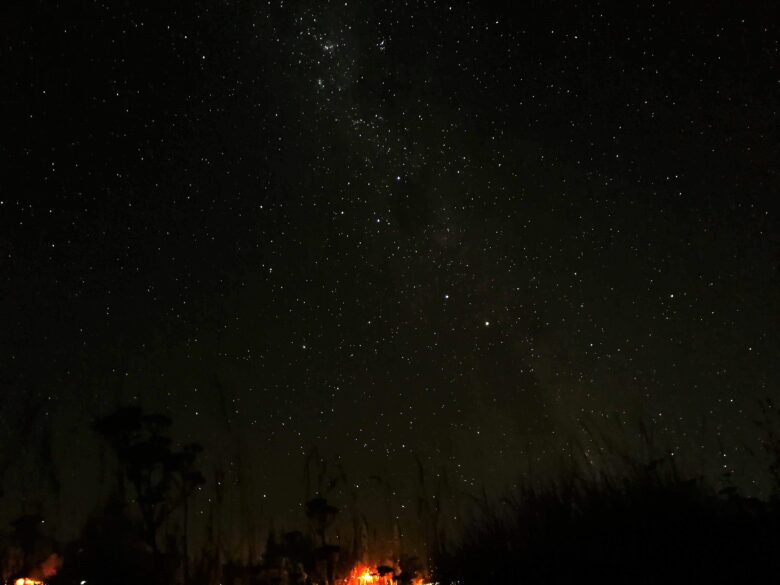 Tekapo Lake starry sky