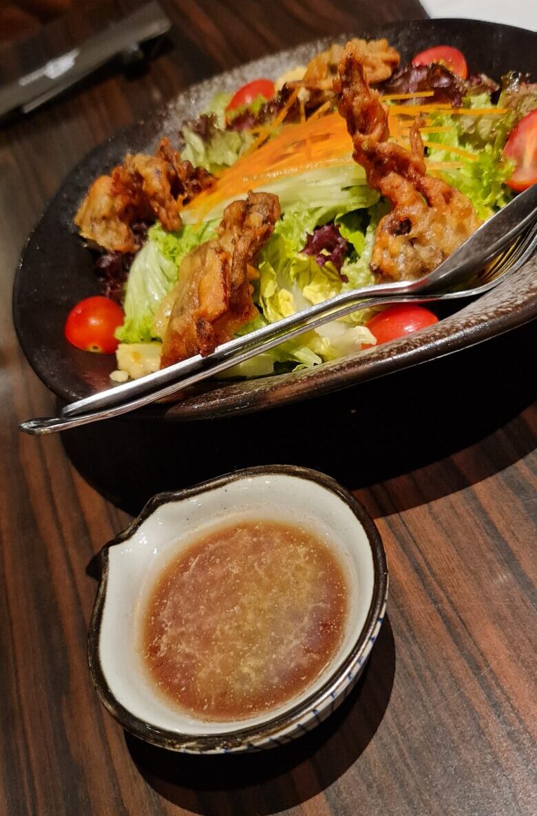 Soft shell crab salad picture