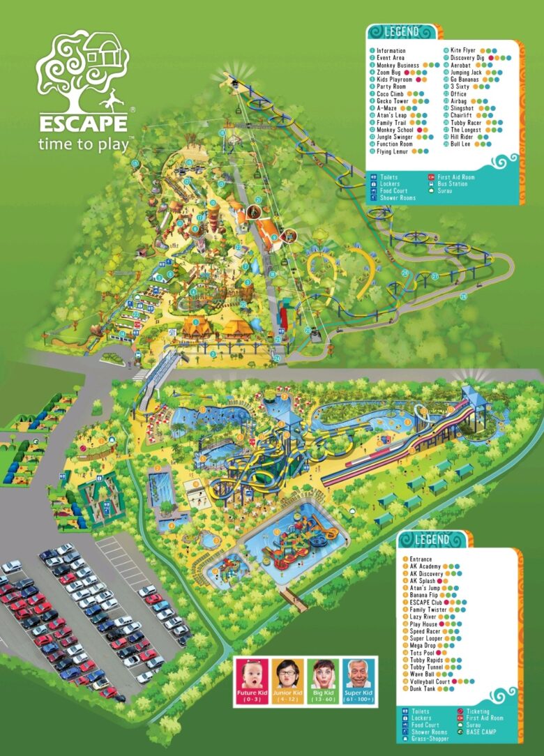 Penang escape map