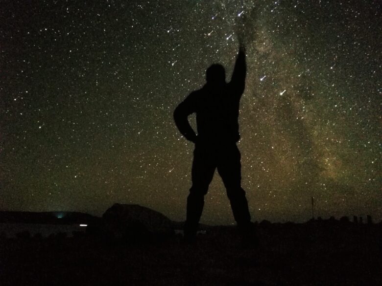 プカキ湖の星空の写真