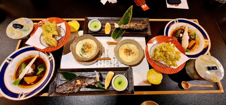 帆山亭の夕食