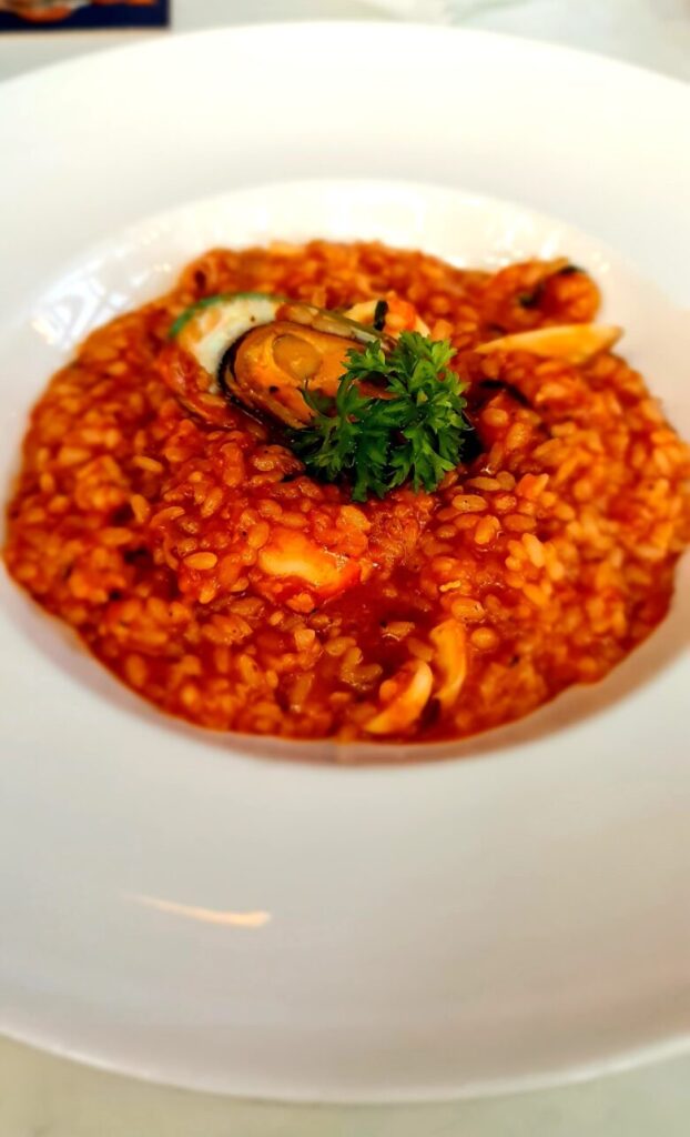 Seafood risotto