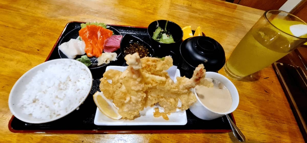 Tempura Sashimi set