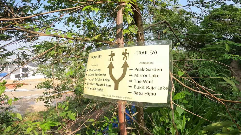 Shah Alam Community Forest Trail head